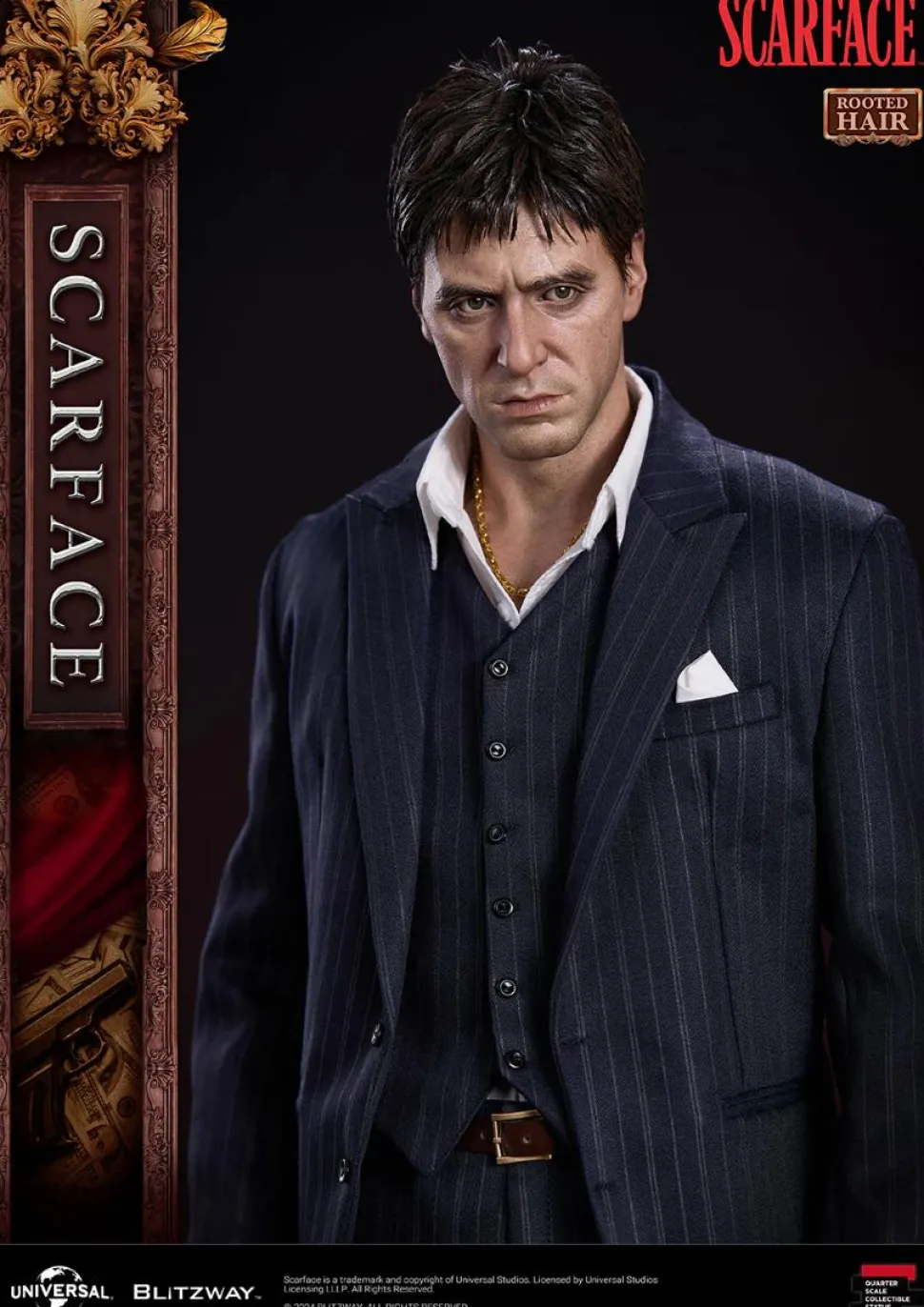 Scarface - Tony Montana (Rooted Hair Version) 1/4th Scale Statue