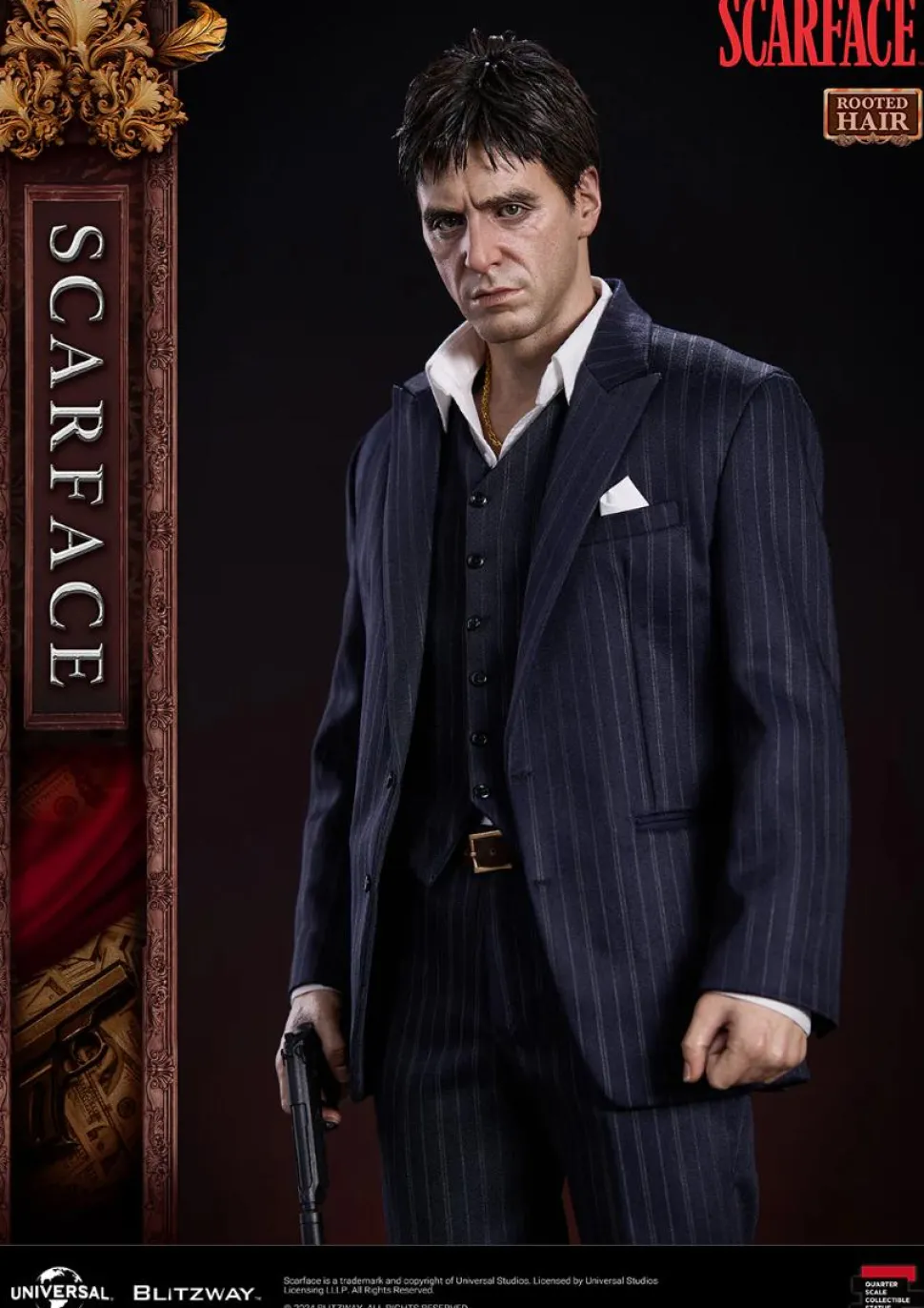 Scarface - Tony Montana (Rooted Hair Version) 1/4th Scale Statue