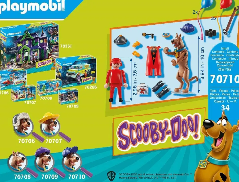 Scooby-Doo - Adventure with the Ghost Clown Playmobil Playset (70710)