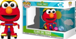Sesame Street - Elmo on Trike Flocked Pop! Rides Vinyl Figure
