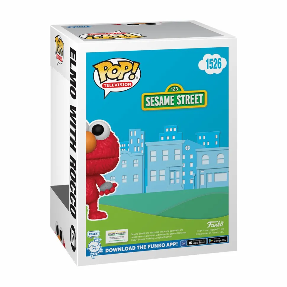Sesame Street - Elmo with Rocco Pop! Vinyl Figure (2024 Summer Convention Exclusive) (Popcultcha Exclusive)