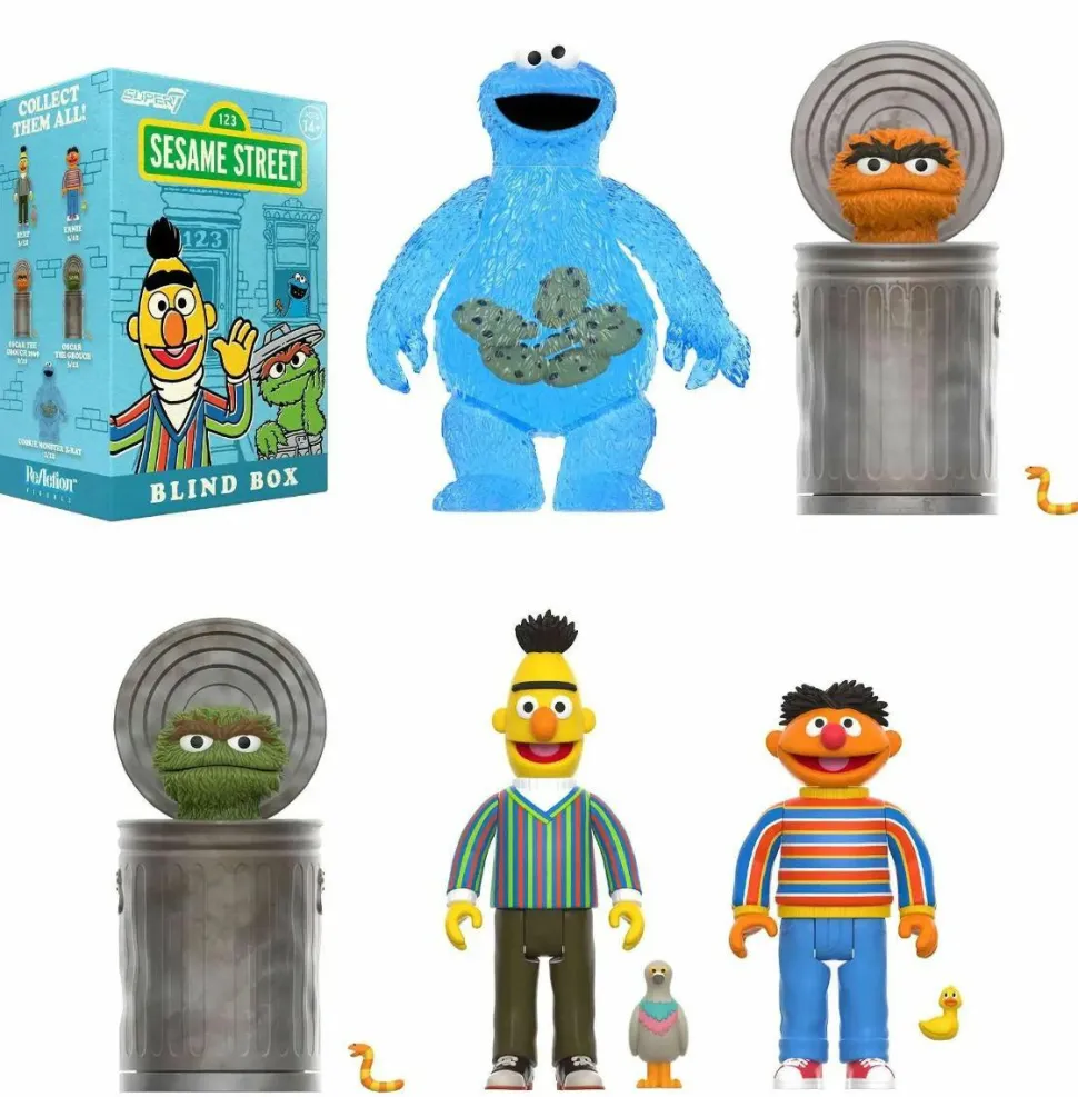 Sesame Street - Wave 01 Blind Box ReAction 3.75" Action Figure (Single Unit)