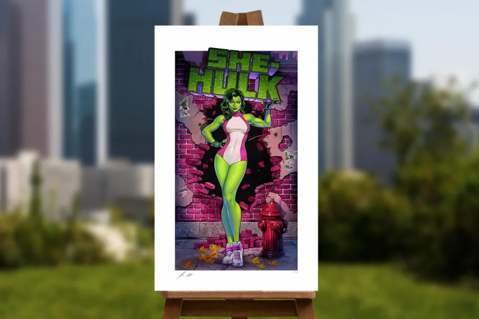 She-Hulk - She-Hulk Fine Art Print by John Keaveney