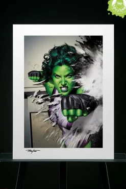 She-Hulk - She-Hulk Fine Art Print by Mike Mayhew