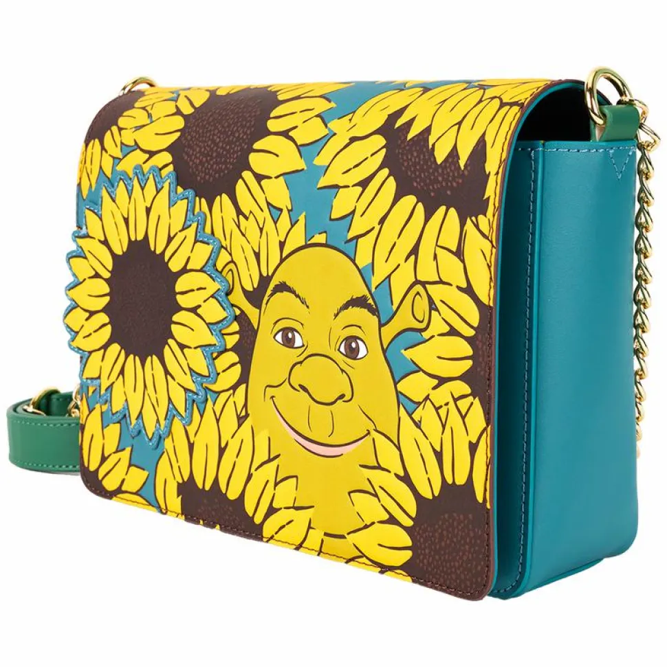 Shrek - Shrek & Donkey Sunflower Field 6" Faux Leather Crossbody Bag