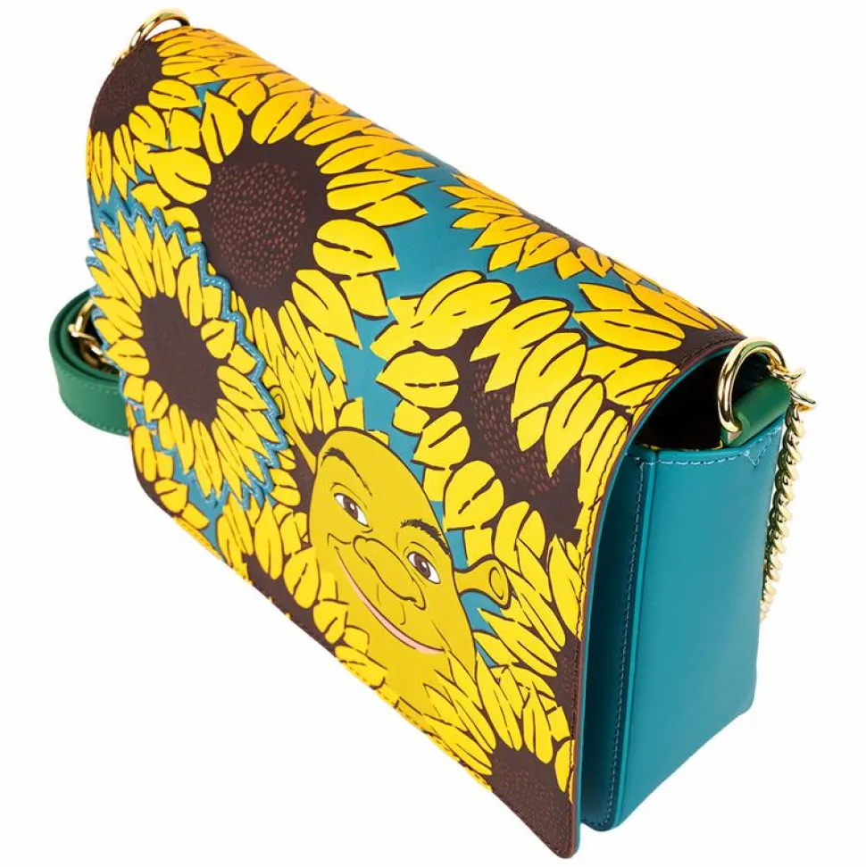 Shrek - Shrek & Donkey Sunflower Field 6" Faux Leather Crossbody Bag