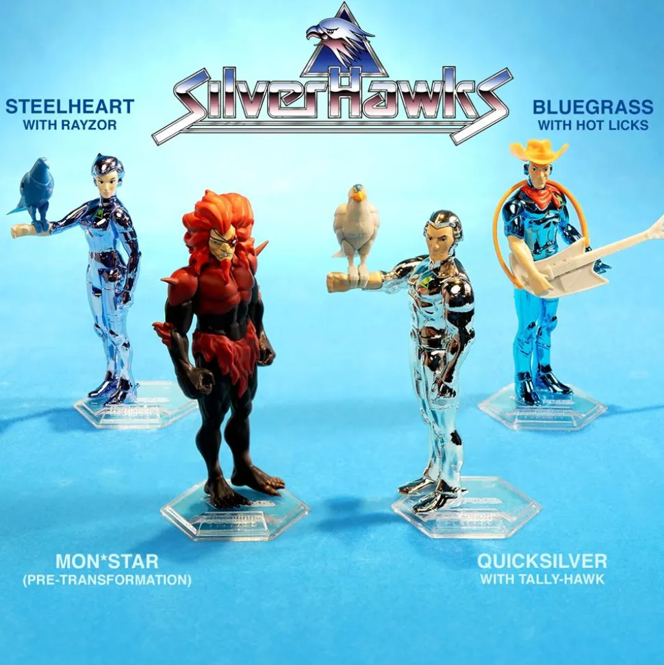 SilverHawks (1986) - Bluegrass (Toy Version) ReAction 3.75" Action Figure (Wave 1)