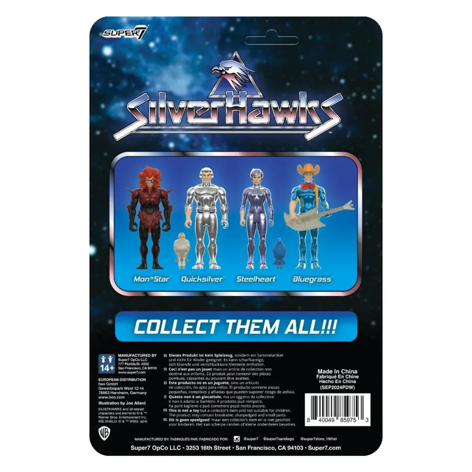 SilverHawks (1986) - Quicksilver (Toy Version) ReAction 3.75" Action Figure (Wave 1)