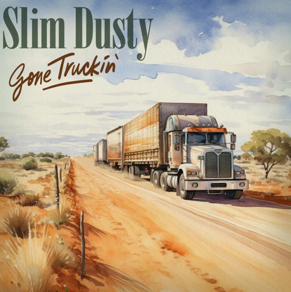 Slim Dusty - Gone Truckin' 2xLP Vinyl Record (Eucalyptus Green Coloured Vinyl)