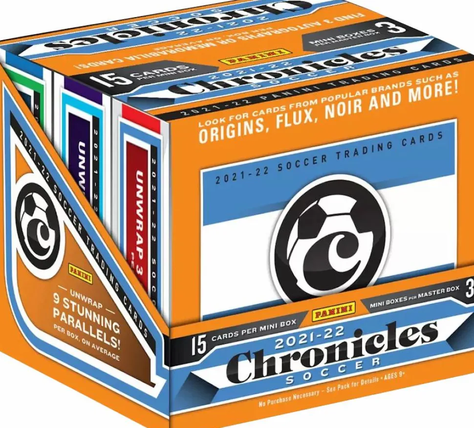 Soccer - 2021/22 Panini Chronicles Soccer Trading Cards Box (Display of 3)