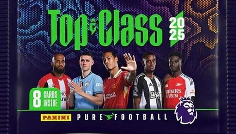 Soccer - 2025 Premier League Panini Top Class Soccer Trading Cards Pack (8 Cards)