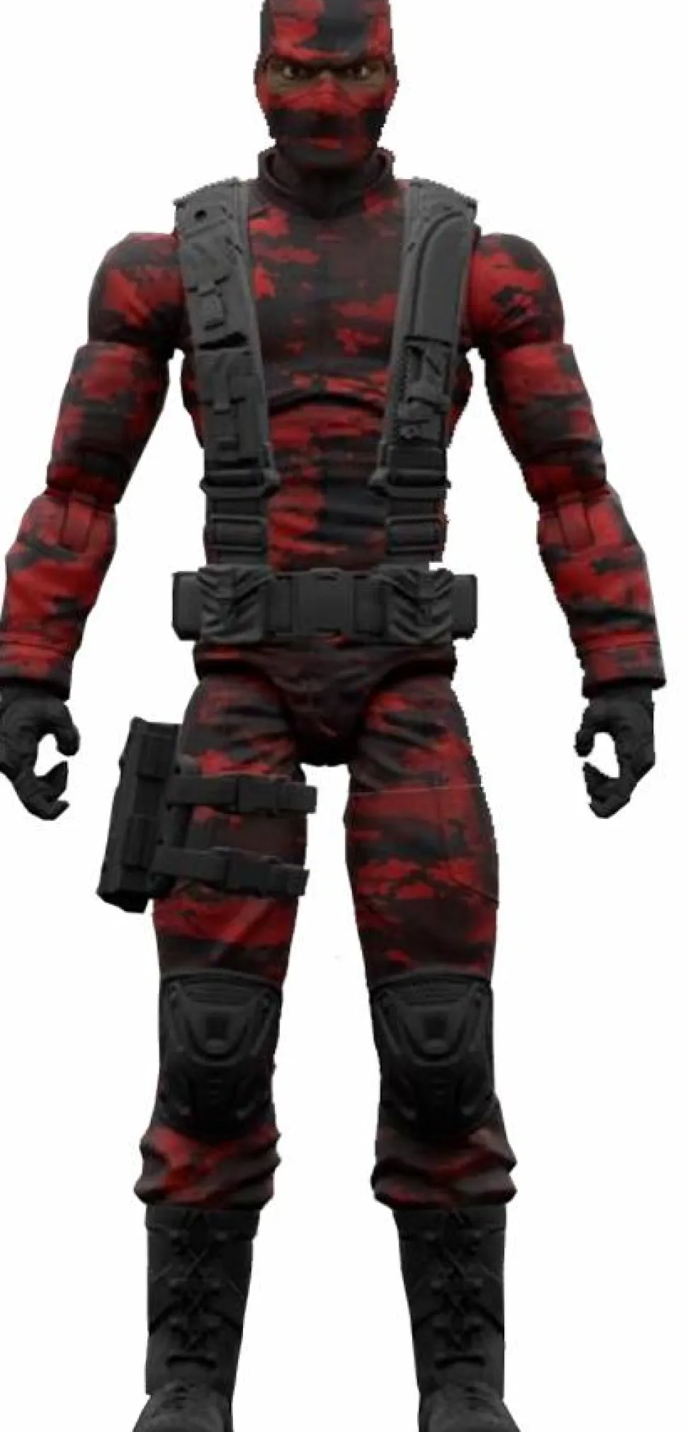 Soldiers of Fortune - Close Combat Operative (Red/Black Camo) 1/12th Scale Action Figure