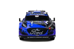 Solido Cars - Blue Ford Puma Rally1 Hybrid (#9 Serderidis / Miclotte 2022 Kenya Safari Rally) 1/18th Scale Die-Cast Vehicle Replica