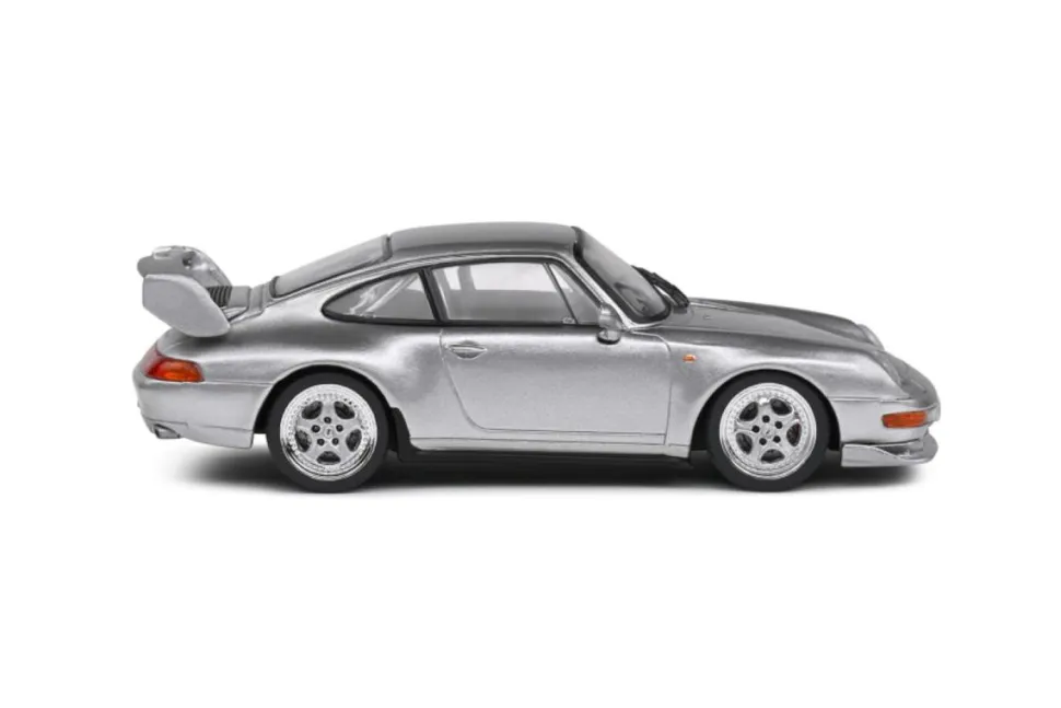 Solido Cars - Silver 1993 Porsche 911 (993) RS Clubsport Polar 1/43 Scale Die-Cast Vehicle Replica