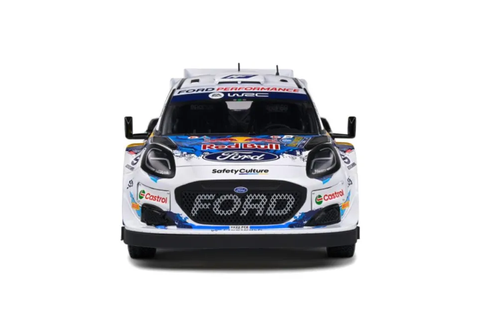 Solido Cars - White Ford Puma Rally1 Hybrid (#16 Fourmaux / Coria 2022 Sweden Rally) 1/18th Scale Die-Cast Vehicle Replica
