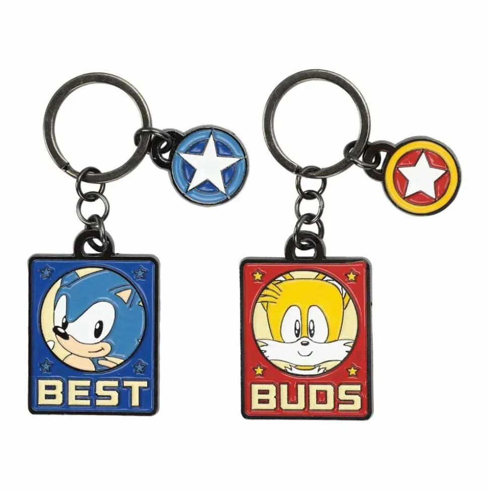 Sonic the Hedgehog - Sonic and Tails Best Buds Enamel Keychain 2-Pack