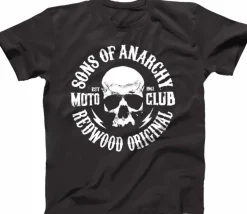 Sons of Anarchy - Skull Logo Black Male T-Shirt