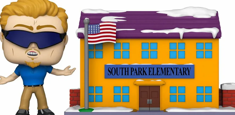 South Park - PC Principal with South Park Elementary Pop! Town Vinyl Figure