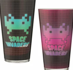 Space Invaders - Laser Decal Glass 2-Pack
