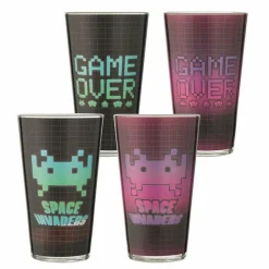 Space Invaders - Laser Decal Glass 2-Pack