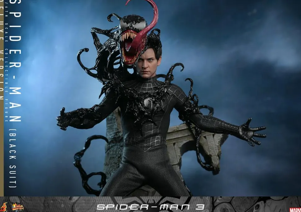 Spider-Man 3 - Spider-Man (Black Suit) Deluxe 1/6th Scale Hot Toys Action Figure
