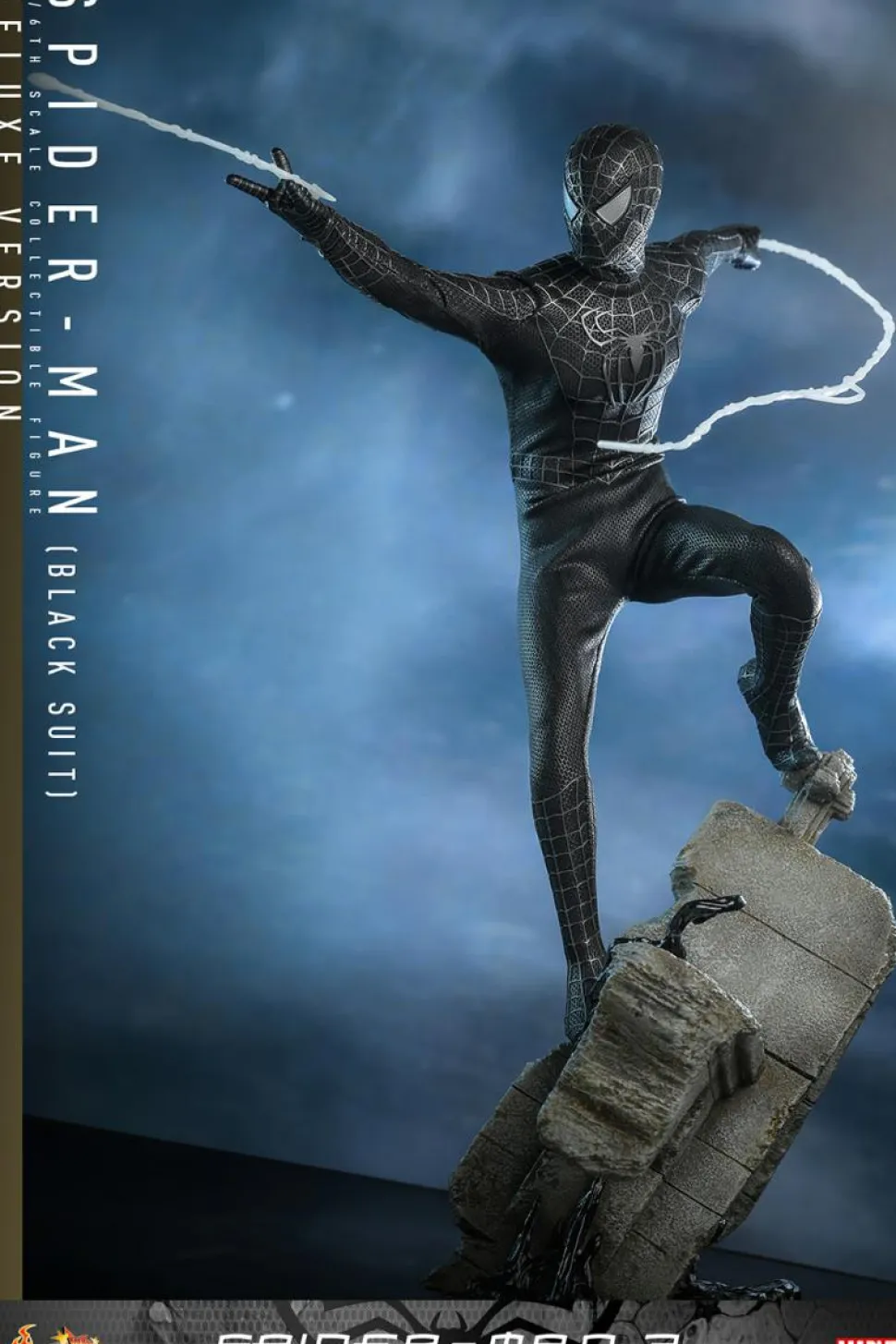 Spider-Man 3 - Spider-Man (Black Suit) Deluxe 1/6th Scale Hot Toys Action Figure