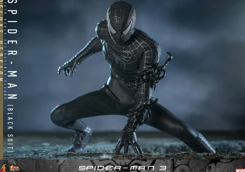 Spider-Man 3 - Spider-Man (Black Suit) Deluxe 1/6th Scale Hot Toys Action Figure