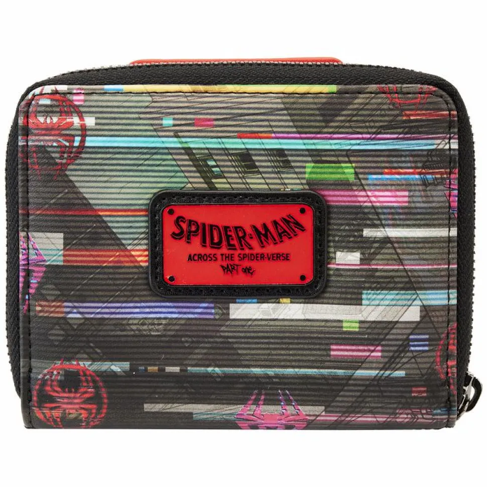 Spider-Man - Across the Spider-Verse Lenticular Glow in the Dark 4” Faux Leather Zip-Around Wallet