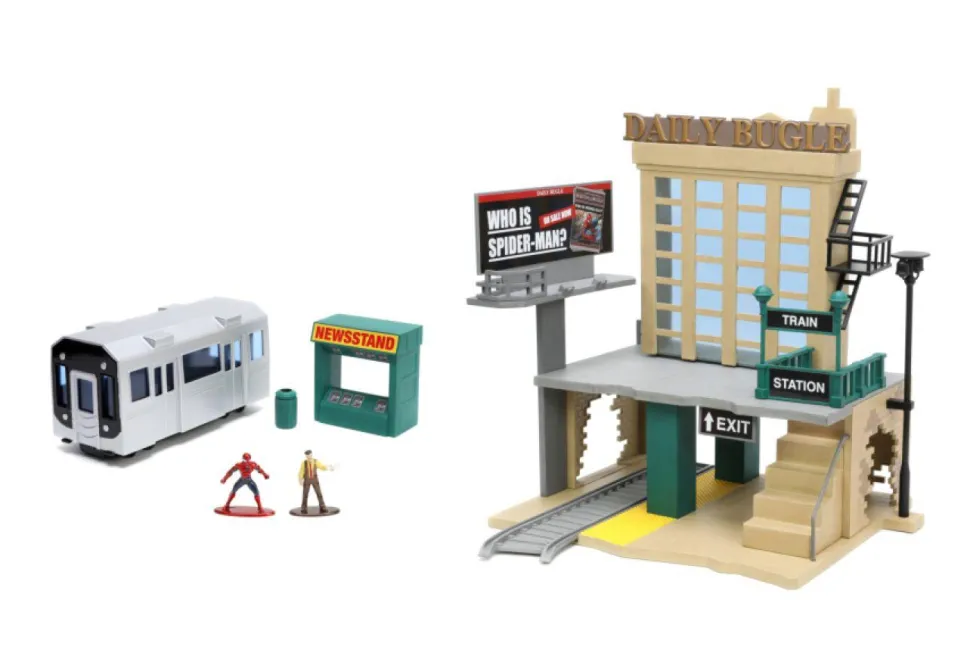 Spider-Man - Daily Bugle Nano Metalfigs Nano Scene 12” Diorama Playset