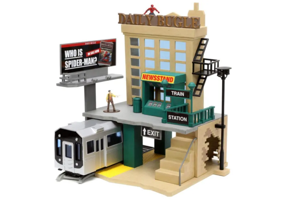 Spider-Man - Daily Bugle Nano Metalfigs Nano Scene 12” Diorama Playset