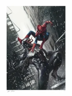 Spider-Man - Spider-Man vs Venom Fine Art Print by Marco Mastrazzo