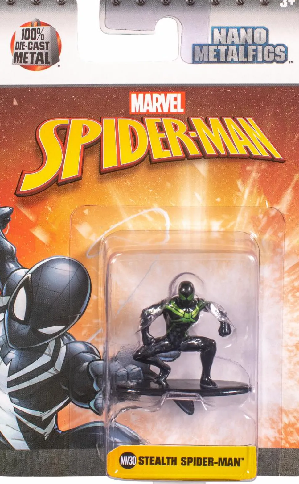 Spider-Man - Stealth Suit Spider-Man Nano Metalfigs 2” Die-Cast Figure