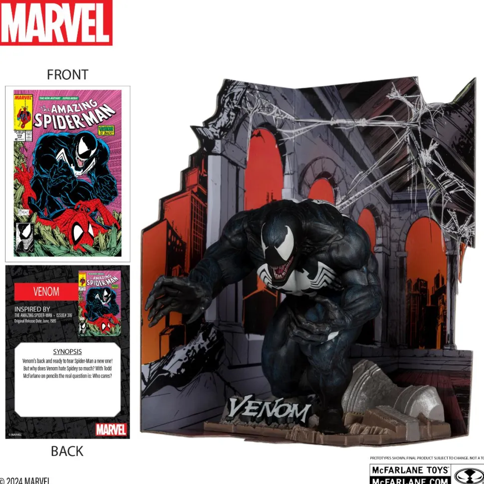 Spider-Man - Venom (The Amazing Spider-Man #316) 1/10th Scale PVC Posed Figure
