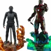 Spider-Man: Far From Home - Spider-Man Stealth Suit & Mysterio's Iron Man Illusion Hot Toys 1/6th Scale Action Figure Bundle (Set of 2)