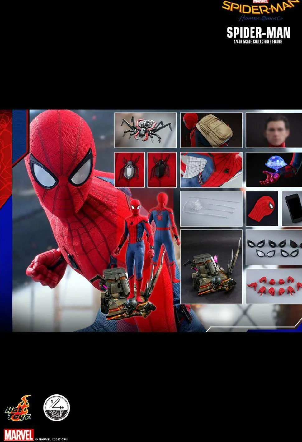 Spider-Man: Homecoming - Spider-Man 1/4 Scale Hot Toys Action Figure