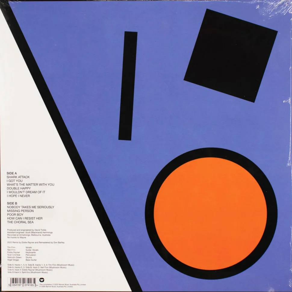 Split Enz - True Colours 40th Anniversary Mix LP Vinyl Record (Orange Coloured Vinyl)