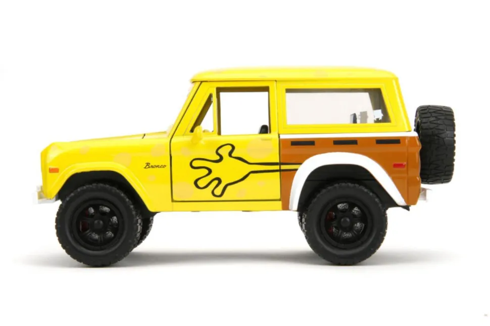 SpongeBob SquarePants - SpongeBob with 1973 Ford Bronco Hollywood Rides 1/24th Scale Die-Cast Vehicle Replica