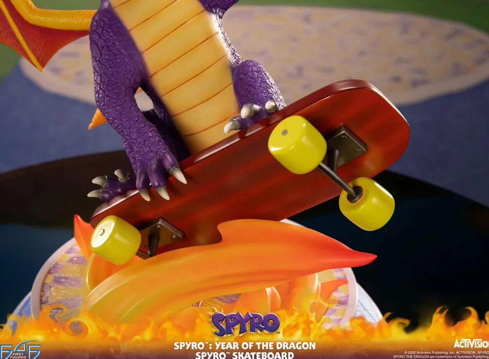 Spyro the Dragon - Year of the Dragon Spyro (Skateboard Version) 13" Statue