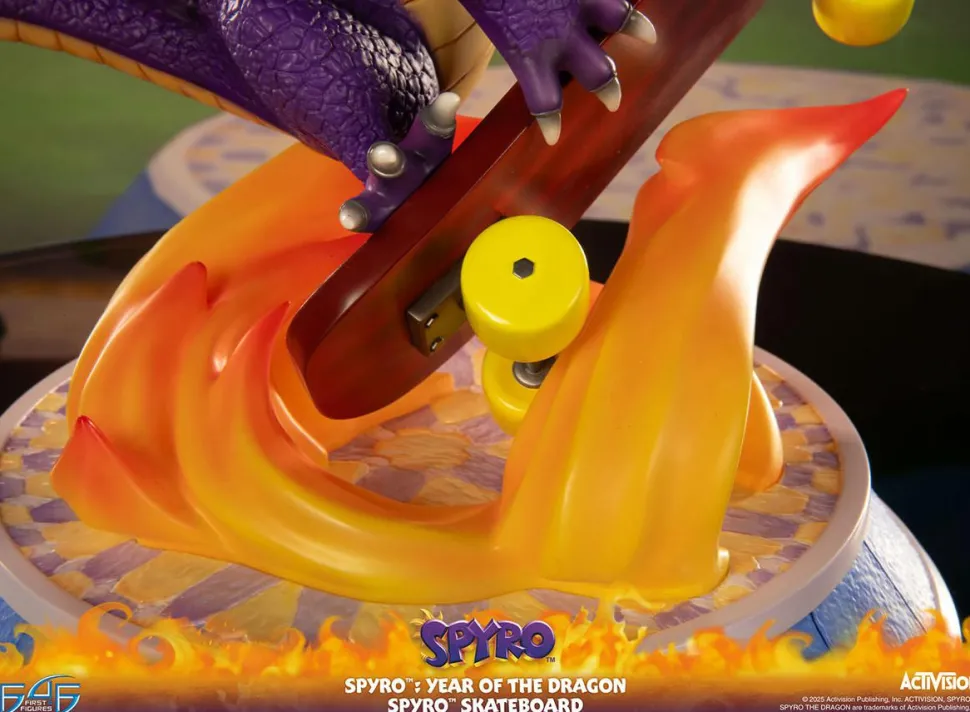 Spyro the Dragon - Year of the Dragon Spyro (Skateboard Version) 13" Statue