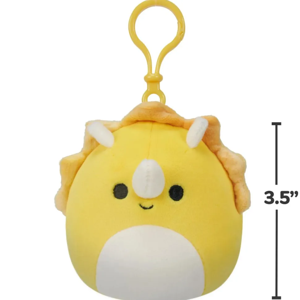 Squishmallows - Lancaster the Triceratops 3.5" Clip-On Plush