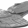 Star Trek - Attack Wing Cardassian Keldon Class Starship HeroClix Deep Cuts Unpainted Miniature Replica