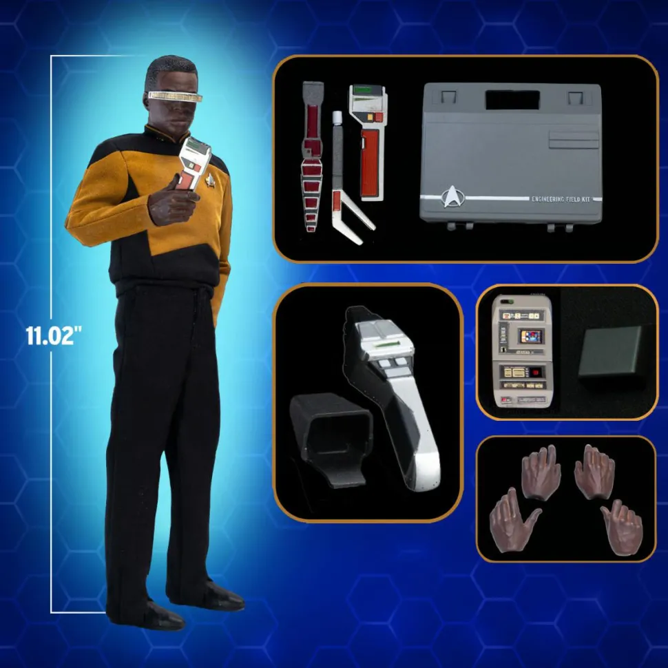 Star Trek: The Next Generation - Commander Geordi La Forge (Standard Version) 1/6th Scale Action Figure
