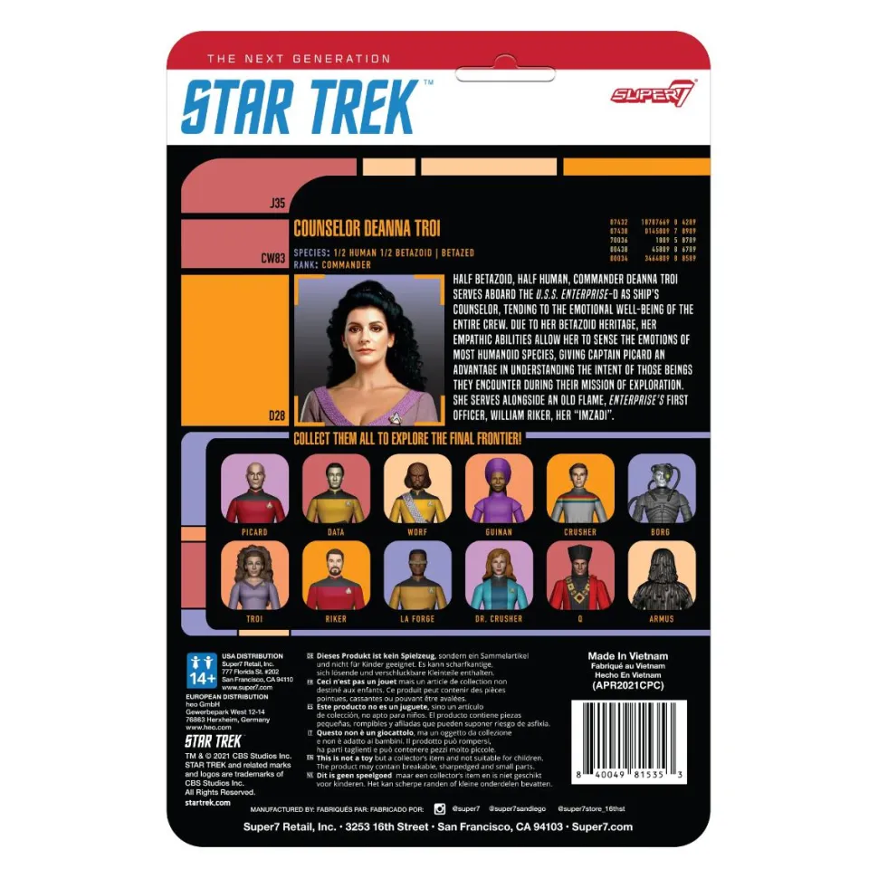 Star Trek: The Next Generation - Counselor Troi ReAction 3.75” Action Figure