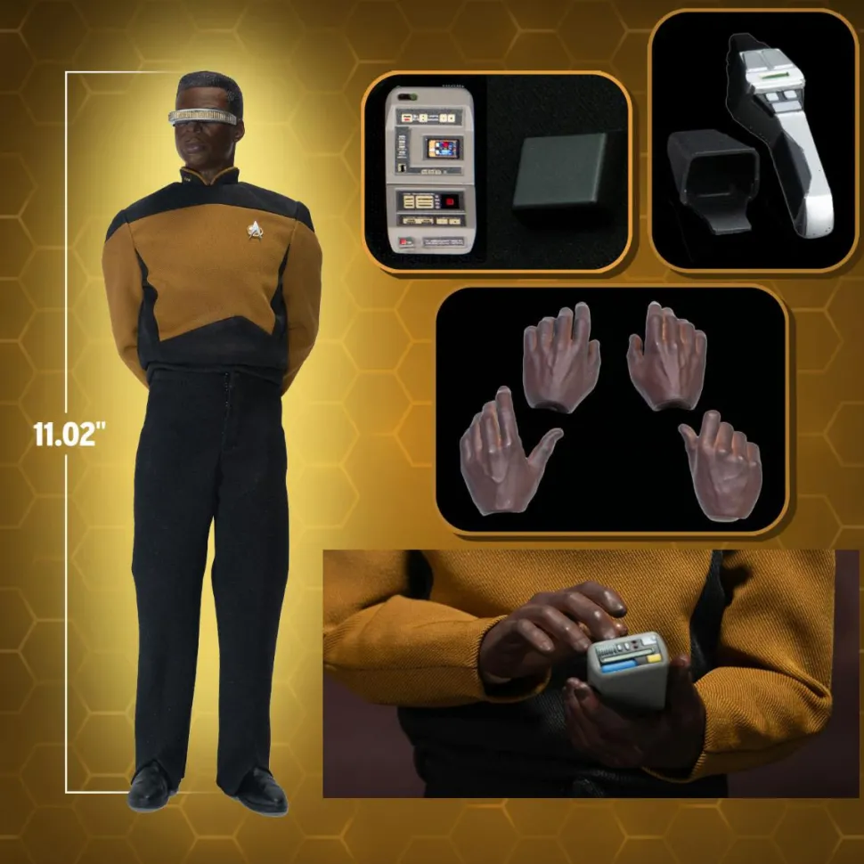 Star Trek: The Next Generation - Commander Geordi La Forge (Essentials Version) 1/6th Scale Action Figure
