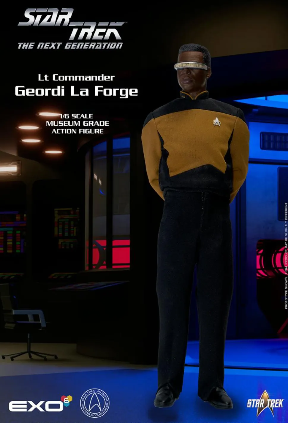 Star Trek: The Next Generation - Commander Geordi La Forge (Essentials Version) 1/6th Scale Action Figure