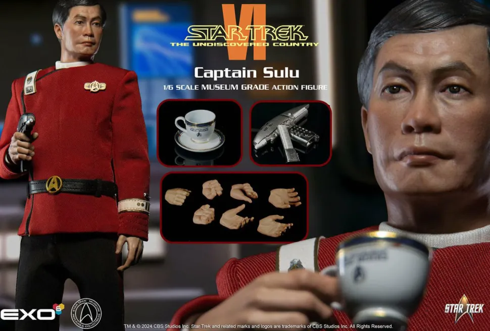 Star Trek VI: The Undiscovered Country (1991) - Captian Hikaru Sulu 1/6th Scale Action Figure