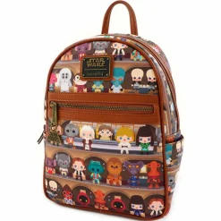 Star Wars - Cantina Chibi Print 10” Faux Leather Mini Backpack