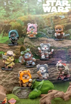 Star Wars - Ewok Cosbi Bobble-Head Collection Blind Box Hot Toys Figure (Display of 8)