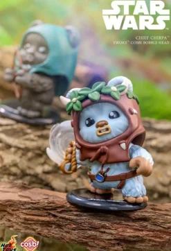 Star Wars - Ewok Cosbi Bobble-Head Collection Blind Box Hot Toys Figure (Display of 8)