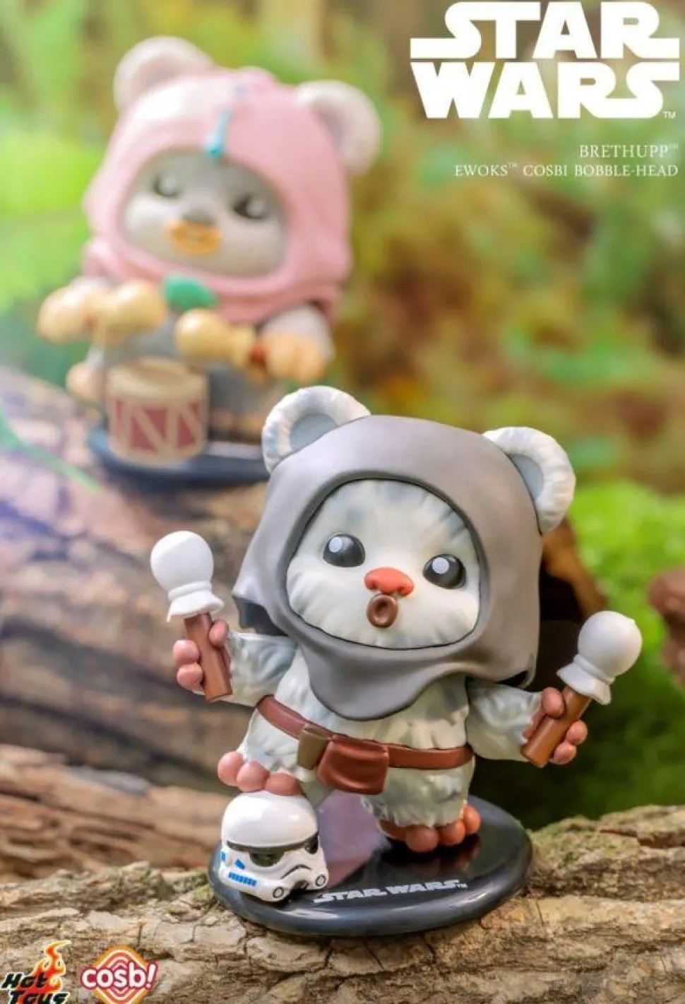Star Wars - Ewok Cosbi Bobble-Head Collection Blind Box Hot Toys Figure (Display of 8)